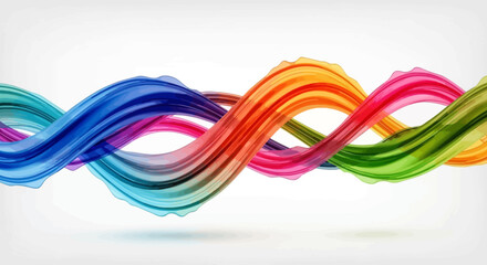 Dynamic and Vibrant Abstract Waveforms: A Captivating Symphony of Colors and Movement