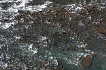 Upper Mesa Falls is a waterfall on the Henrys Fork in the Caribou-Targhee National Forest. Fremont County, Idaho. Henrys Fork (Snake River tributary). Basalt 
