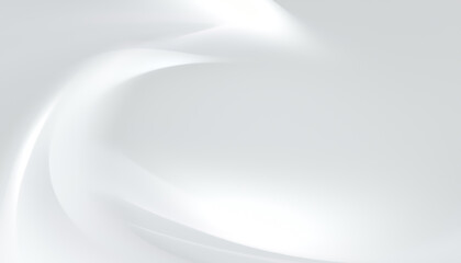 Abstract White Background With Smooth Curves and Subtle Texture