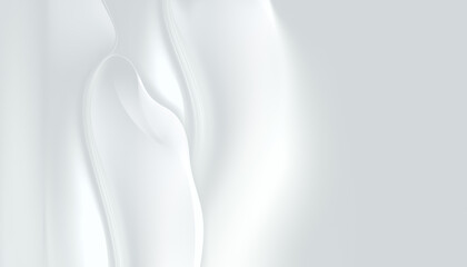 Fototapeta na wymiar Soft White Abstract Design Creates a Calming Atmosphere