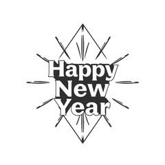 A black and white graphic design with the text 