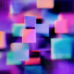 abstract background with colorful squares