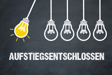 Fototapeta premium Aufstiegsentschlossen 