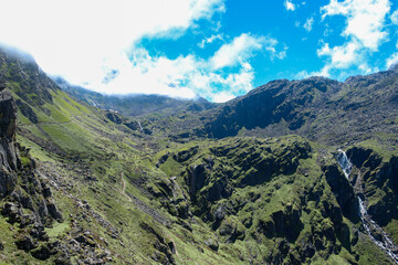 Fototapeta premium view from the top of mountain