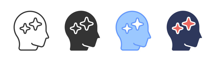 Talent icon set multiple style collection