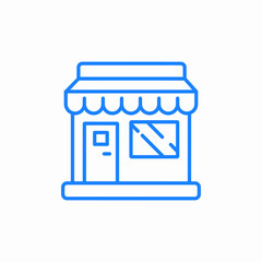 street shop icon sign vector