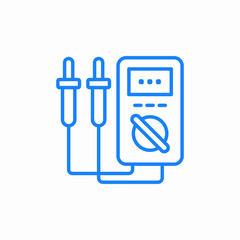 voltage measurement in volts icon sign vector