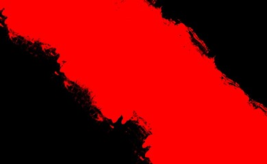 Red watercolor ink paint splash black background abstract texture artistic brush grunge colorful for business flyer template
