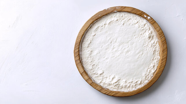 Flour Arranged In Round Shape