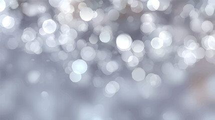 Obraz premium Abstract blurred bokeh lights in soft gray tones.