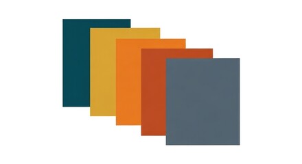 Abstract arrangement of colorful rectangular blocks conveying a sense of minimalist design and