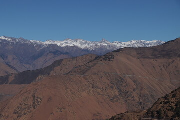 snow covered mountains