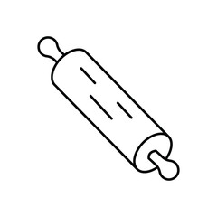 Rolling pin icon clean and modern vector illustration