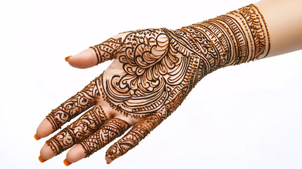 Obraz premium Beautiful Vine Mehndi Pattern