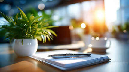 Just put your signature here!, under soft office light, highlighting focused interaction and professional setting, serene workplace scene, calm signature lighting, with copy space