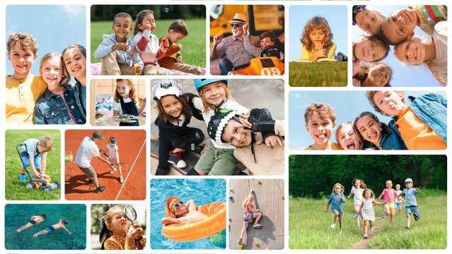 Multipurpose Mosaic Photo Collage Video Template & Photo Grid Layout