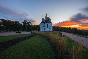 church at sunrise 