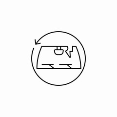 car windshield wiper icon sign vector