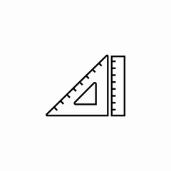 geometric drawing tools icon sign vector