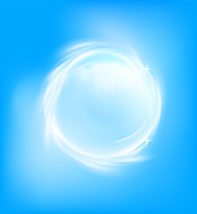 blue transparent  Glass Effect background