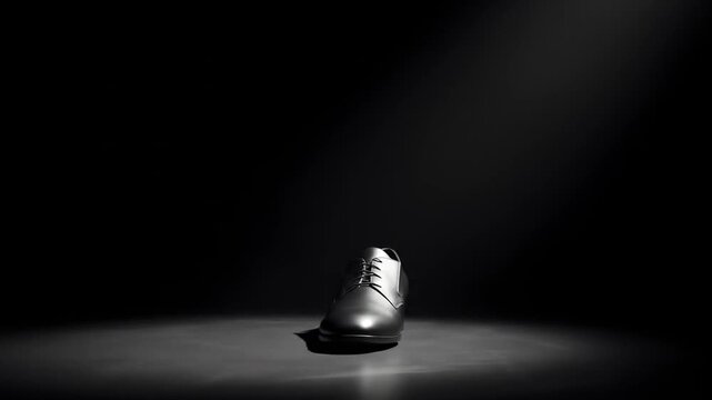 Single shoe illuminated spotlight