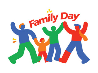 Colorful Family Day Logo Vector