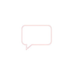 Speech bubble icon with transparent background