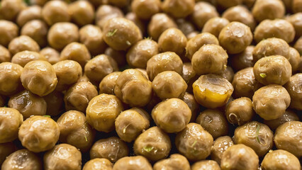 Diseased chickpeas after rainy season.