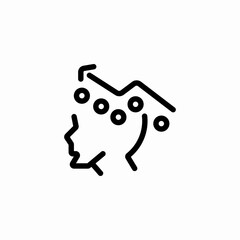 eeg brain activity icon sign vector