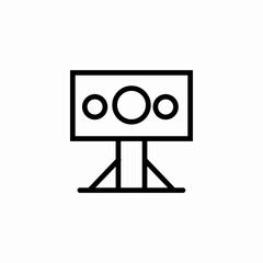 game display monitor icon sign vector