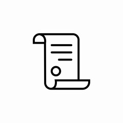 official sealed writ icon sign vector