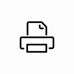 print document file icon sign vector