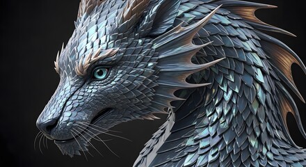 Majestic Mythical Animal in Enchanted Realm of Fantasy and Wonder