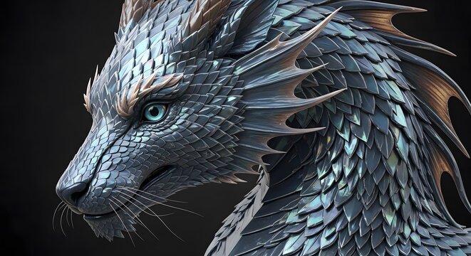 Majestic Mythical Animal in Enchanted Realm of Fantasy and Wonder