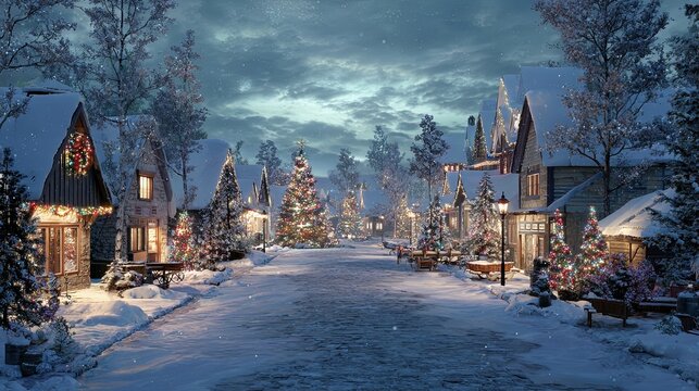 Northern Lights Christmas Village