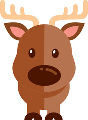 Cute Deer Vector Icon
