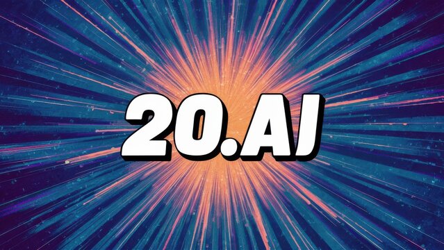 Dynamic retro design with bold text, vibrant radiating lines and energetic color scheme perfect for stylish branding and promotional materials