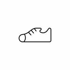 casual lace-up sneaker icon sign vector