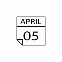 date month reminder calendar icon sign vector