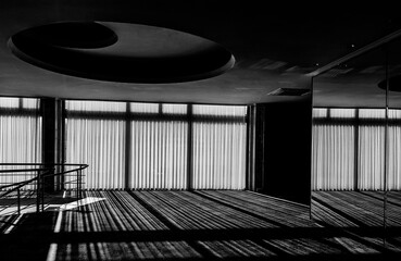 Geometry of Light — Modern Interior Reflections. Monochrome Hues.