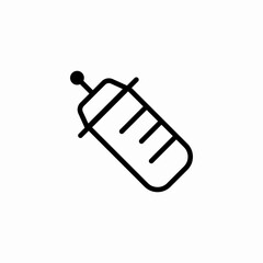 graduated baby bottle icon sign vector