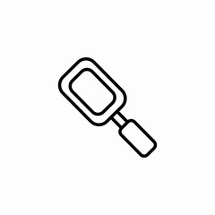 handheld vanity mirror icon sign vector