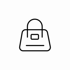 stylish ladies handbag icon sign vector