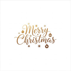 Golden Merry Christmas Wishes for Festive Holiday Season Greetings and Celebrations with Stars and Ornaments, Perfect for Elegant Christmas Cards and Holiday Designs