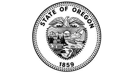 The Official Seal of the State of Oregon Depicting Its Rich History and Natural Beauty