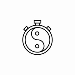 balance time stopwatch icon sign vector