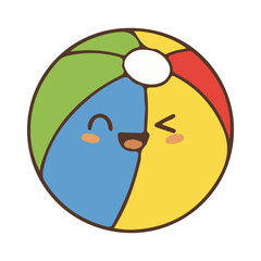 beach ball vector illustration design