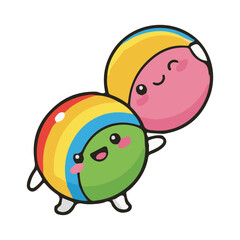 beach ball vector illustration design