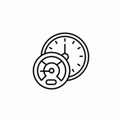 time speed performance icon sign vector