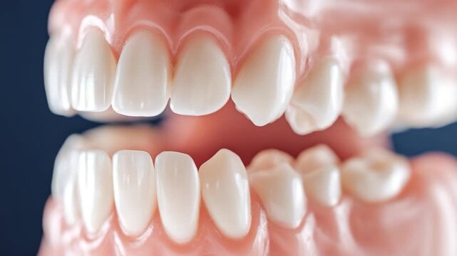 Close-up shot of a tooth with missing teeth, great for dental or health-related illustrations